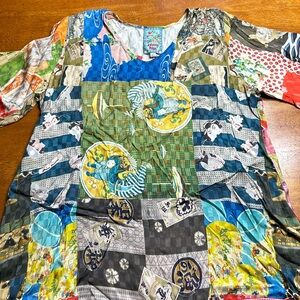 Johnny was small rayon shirt